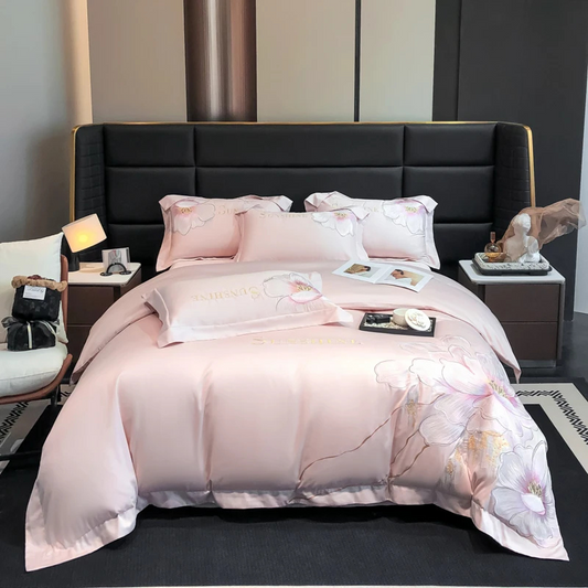 pink duvet