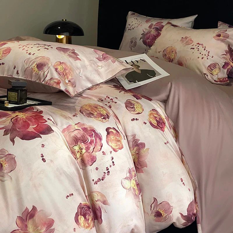 Luxury Floral Duvet Cover – Full-Size Duvet Sets with Soft Cotton