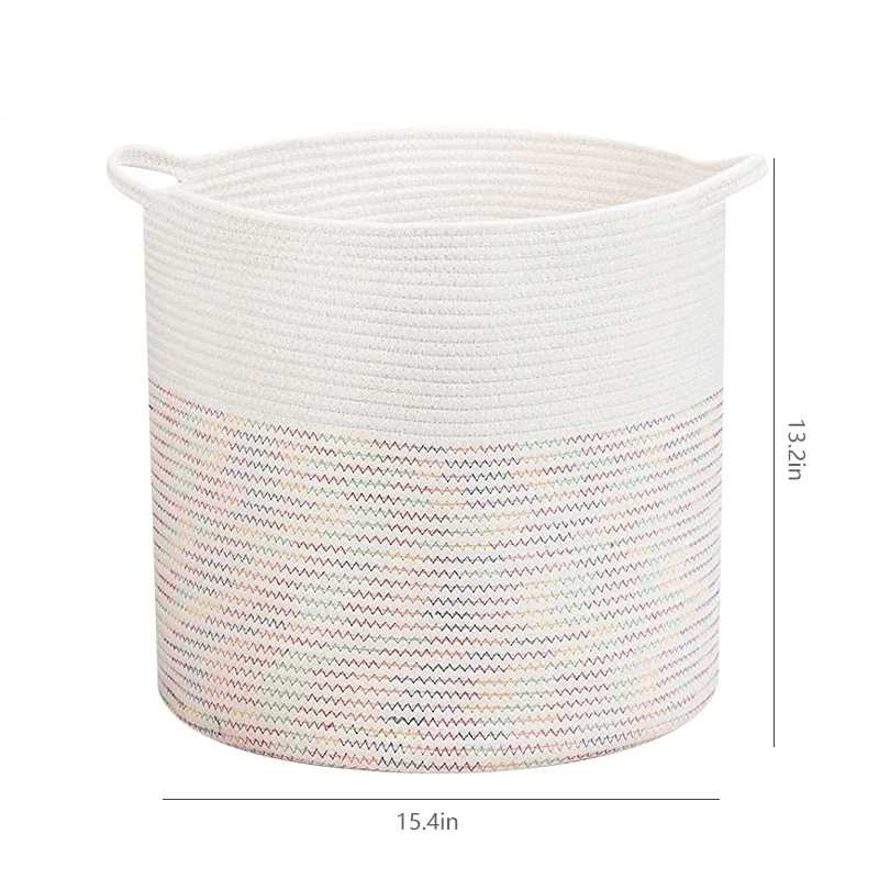 Handmade Woven Storage Basket blanket wicker basket