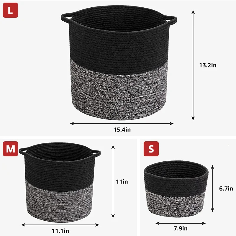 Handmade Woven Storage Basket laundry room basket storage