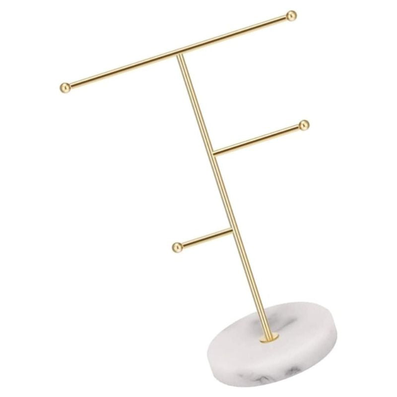 Marble Metal Jewelry Organizer Stand product display