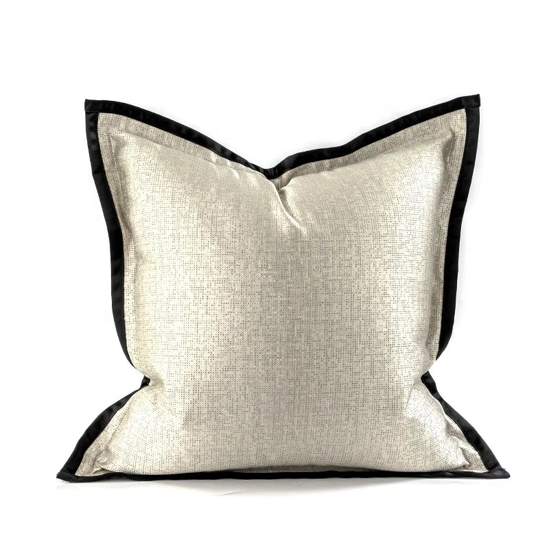 Modern Gold Accent Pillows showing it from the front