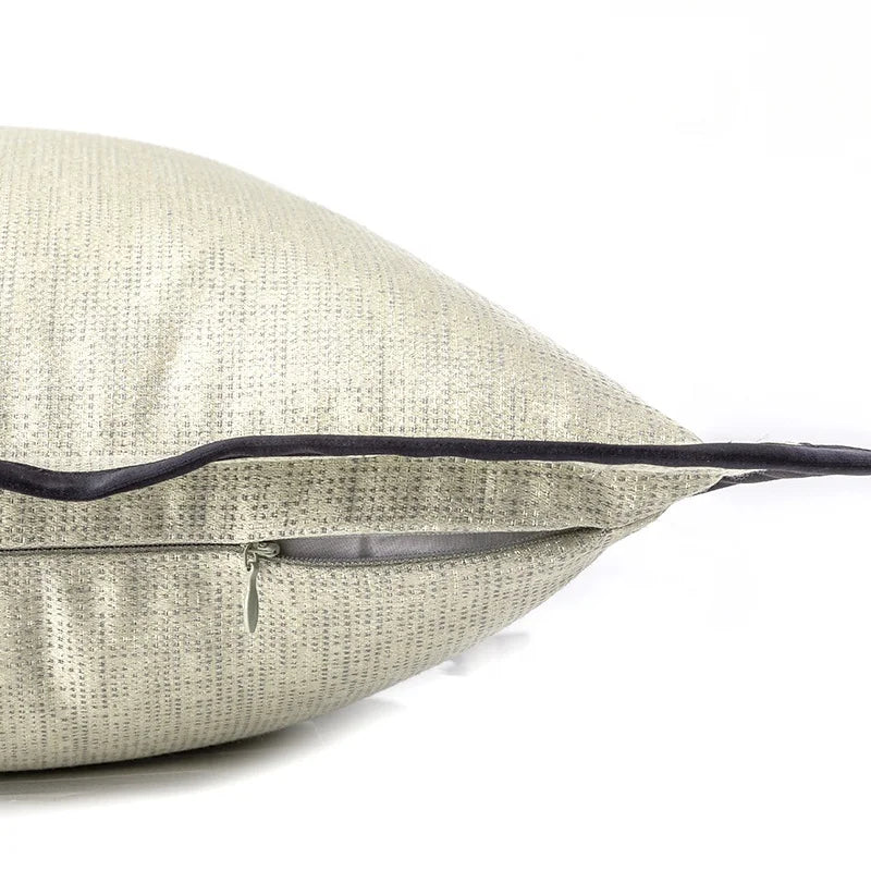 Modern Gold Accent Pillows showing it from the side