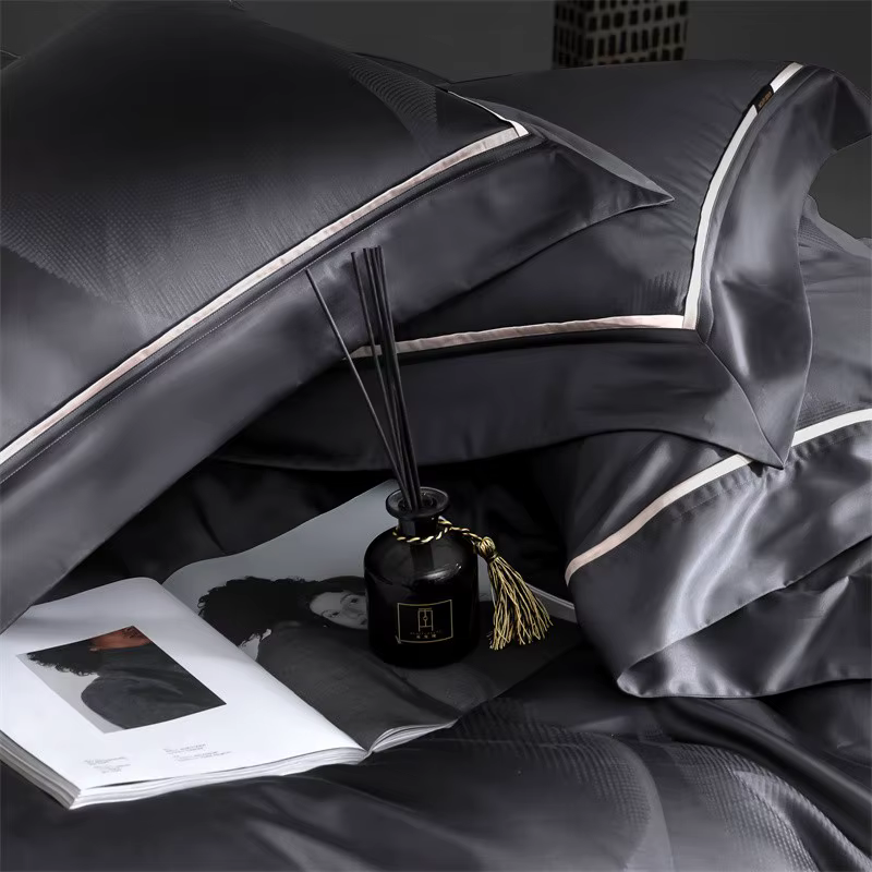 Royal Luxury Egyptian Cotton Duvet Covers - best luxury bed sheets Black