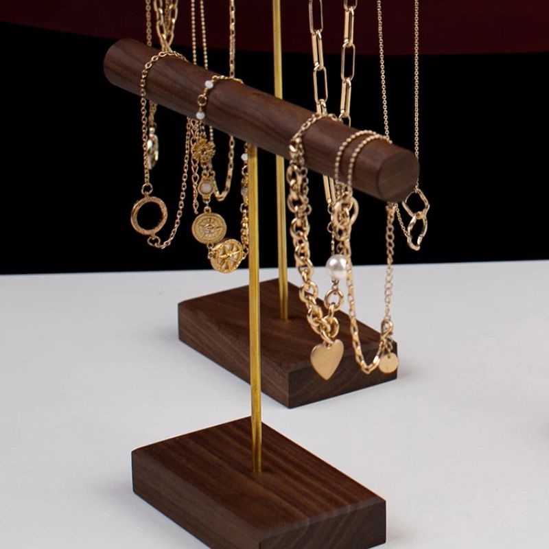 Wooden Jewelry Organizer Stand small size product display