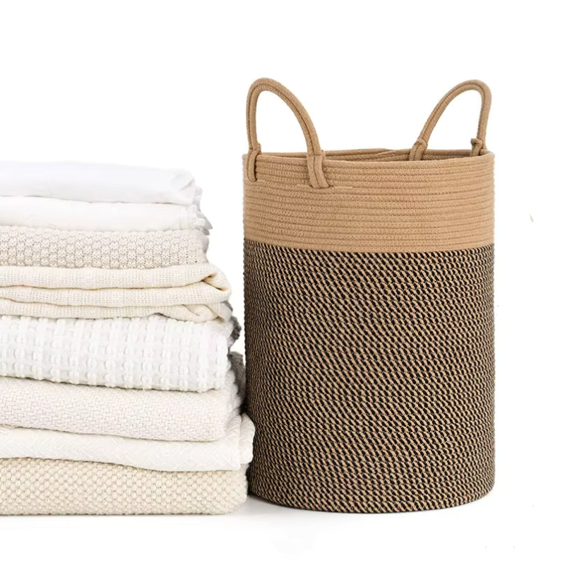 Woven Tote Basket - Wicker Basket storage basket decor