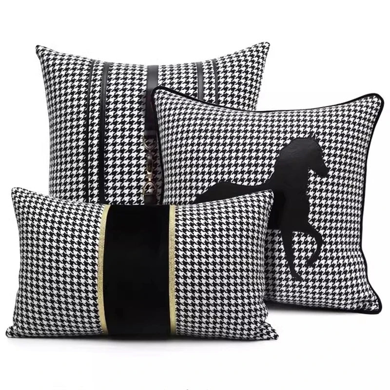 luxury accent pillows black and white pillow covers