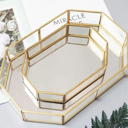 Gold Mirror Tray