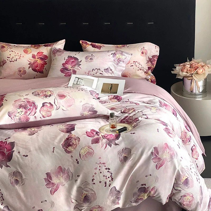 Luxury Floral Duvet Cover – Full-Size Duvet Sets with Soft Cotton
