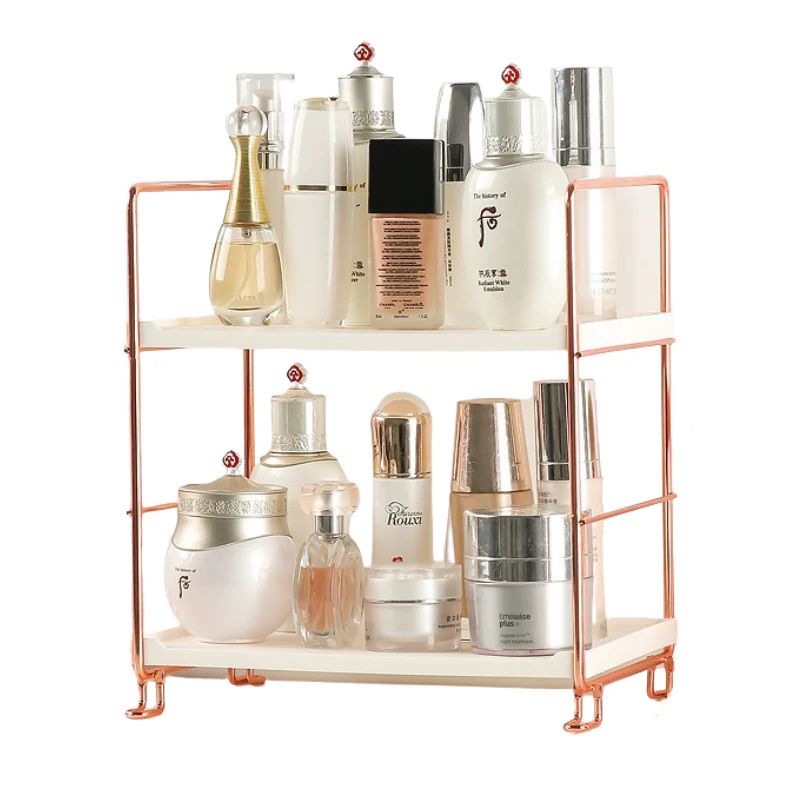 Bathroom Organizer Countertop - Rose Gold