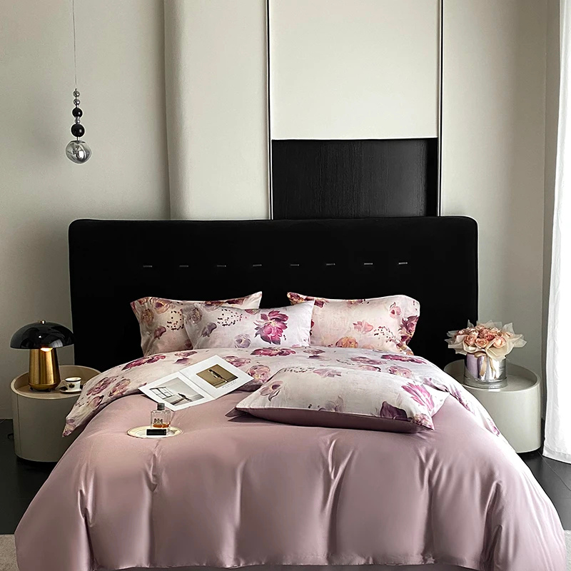 Floral Haven Duvet Bedding Sets - 800 TC Egyptian Cotton Blossom color