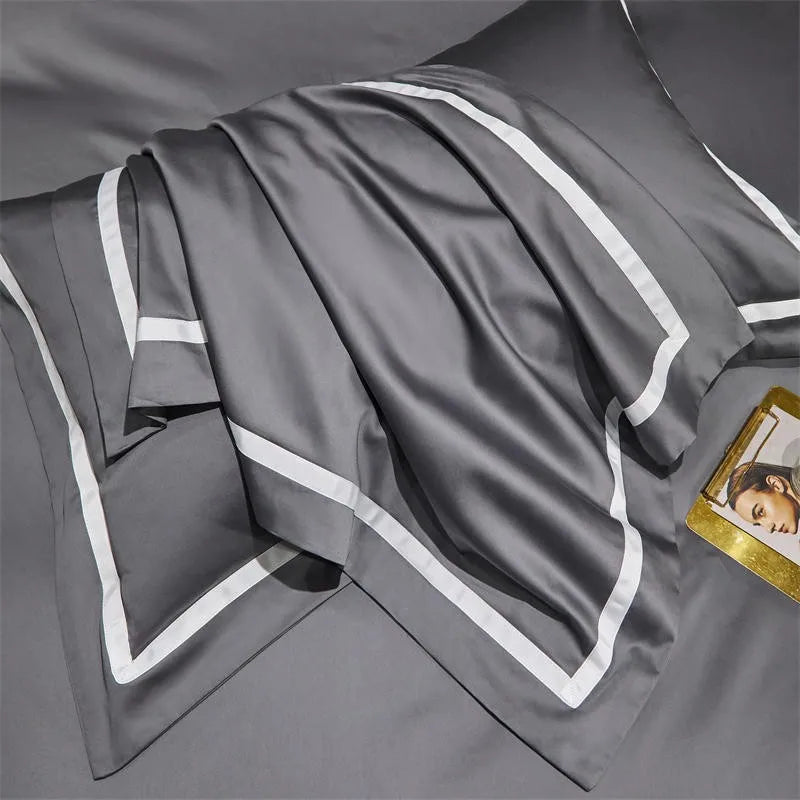 Grey Luxury Bedding Sets- Cotton Duvet (Egyptian Cotton, 1000 TC) best egyptian cotton sheets