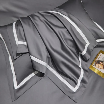 Grey Luxury Bedding Sets- Cotton Duvet (Egyptian Cotton, 1000 TC) best egyptian cotton sheets