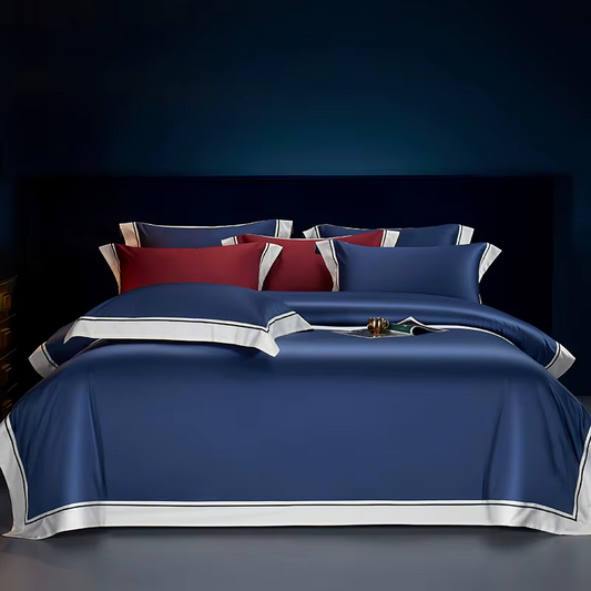 Luxury Premium Blue Bedding - 1200 TC Cotton Duvet Set