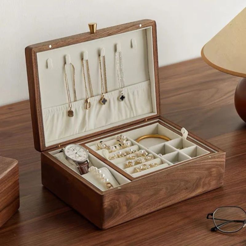 Luxury Solid Wood Jewelry Storage Box Lifestyle image