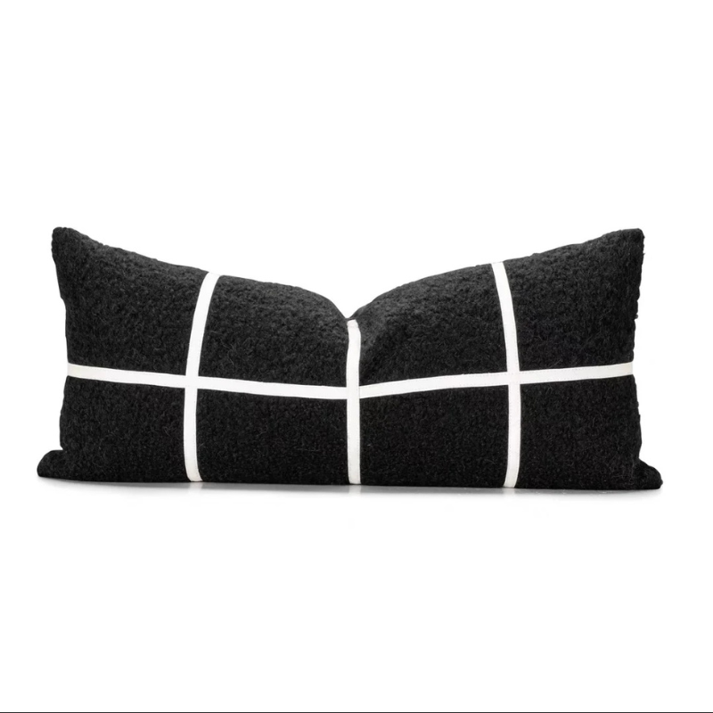 Modern Accent Pillows Black And White 