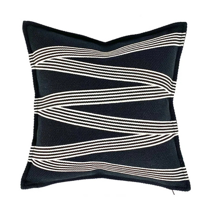 Modern Minimalist Black And White Striped Pillow Covers