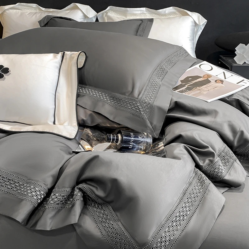 white textured duvet cover
